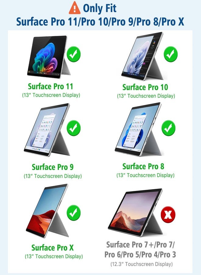 MoKo 2-Pack Paper Screen Protector for Microsoft Surface Pro 11 2024, Surface Pro 10 / Pro 9 / Pro 8 / Pro X - 13 Inch, Anti-Glare Anti Scratch Writable PET Film, Compatible with Surface Pen, Matte - Image 2